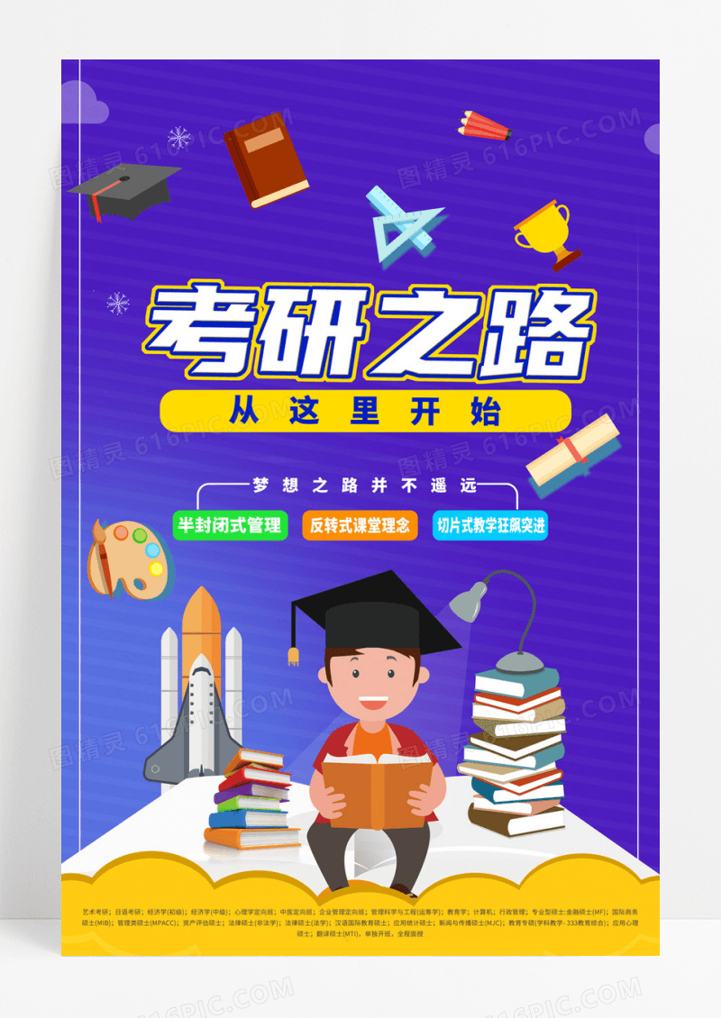 考研培训班招生海报