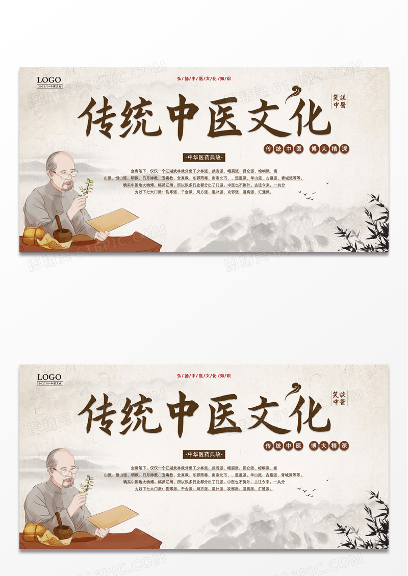 传统中医文化展板设计