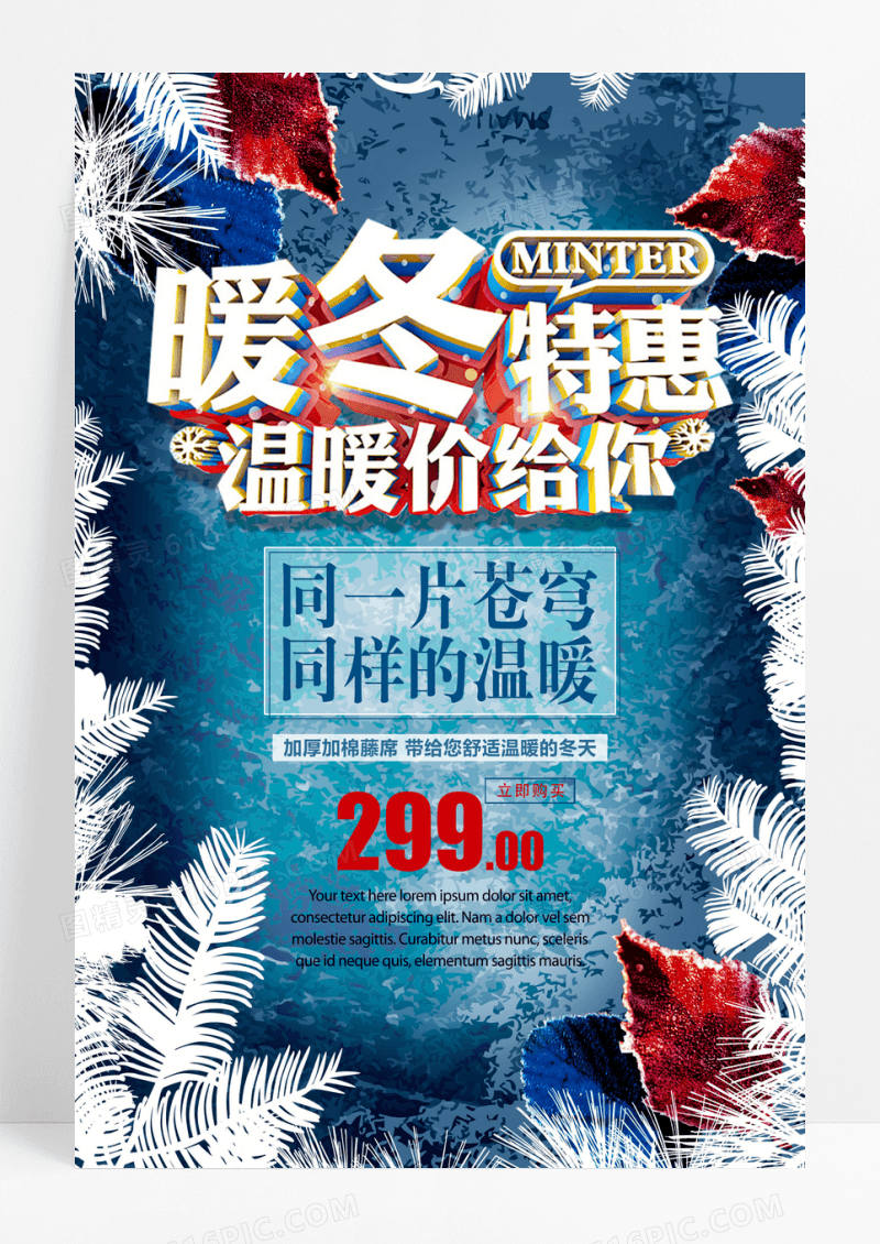 冬季特惠促销海报