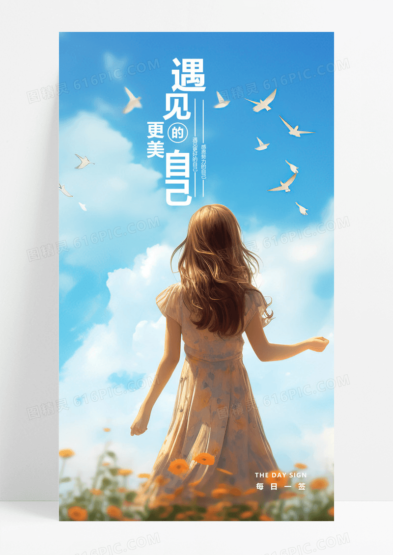  遇见手机海报配图图片