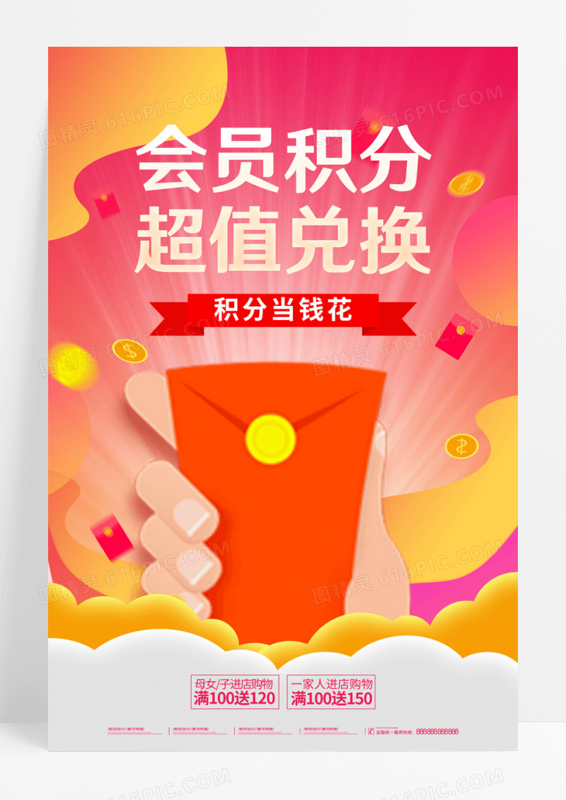时尚积分换好礼会员福利海报