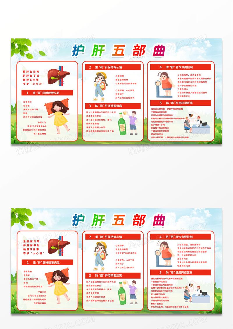 简约风远离脂肪肝牢记肝货脂肪肝预防健康宣传展板