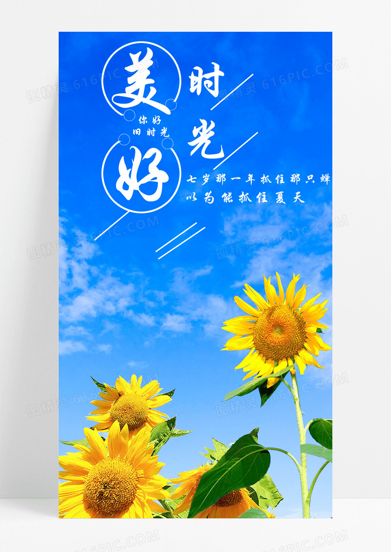 美好时光手机海报配图的图片