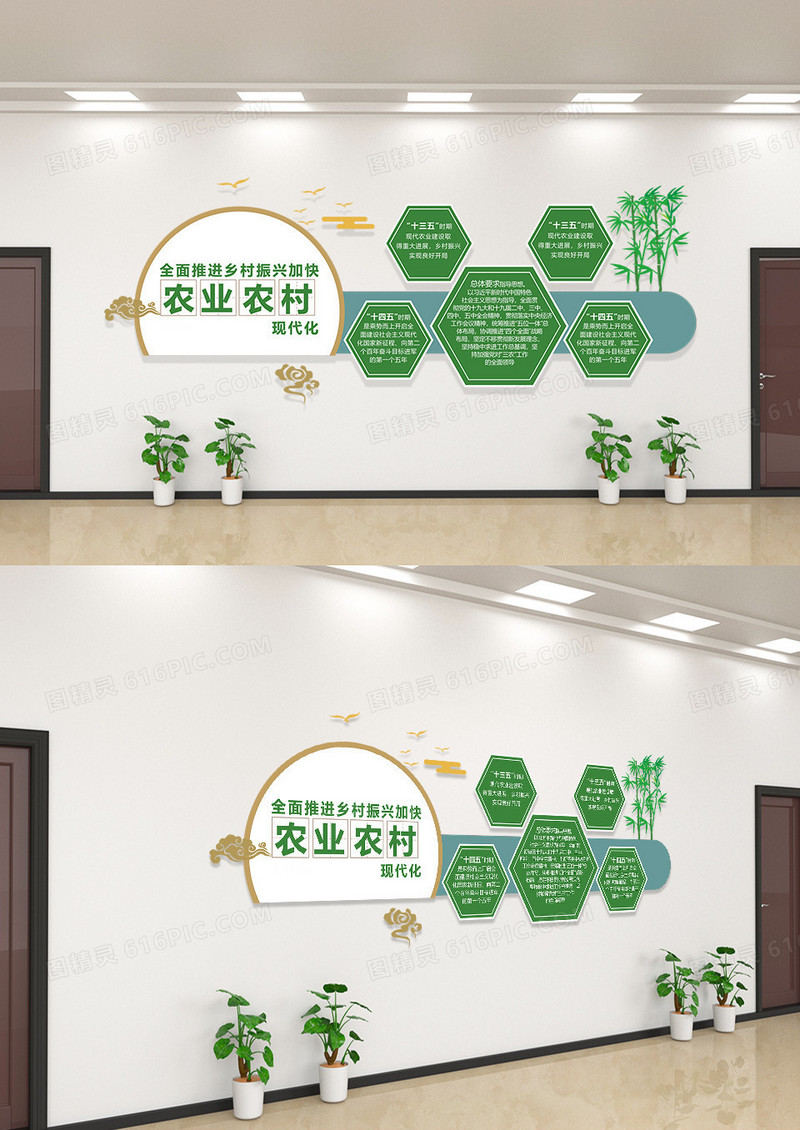 全面推进乡村振兴加快农业农村现代化文化农业文化墙
