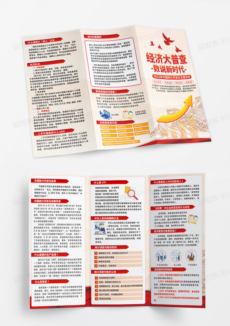 红色经济大普查宣传折页