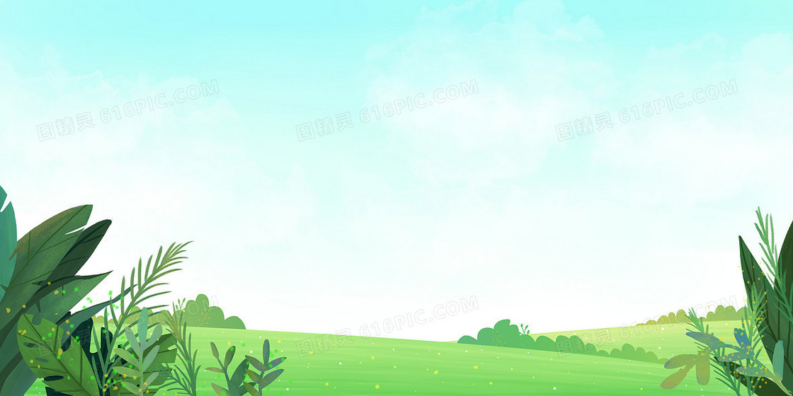 夏季花草树木背景图
