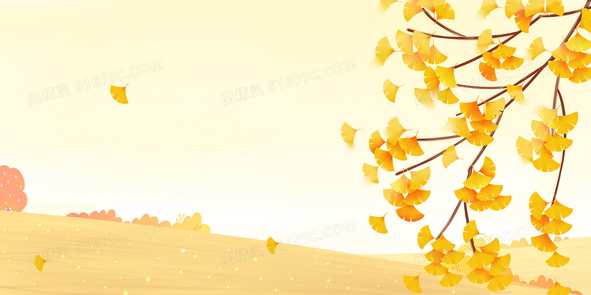 秋季唯美枫叶背景图