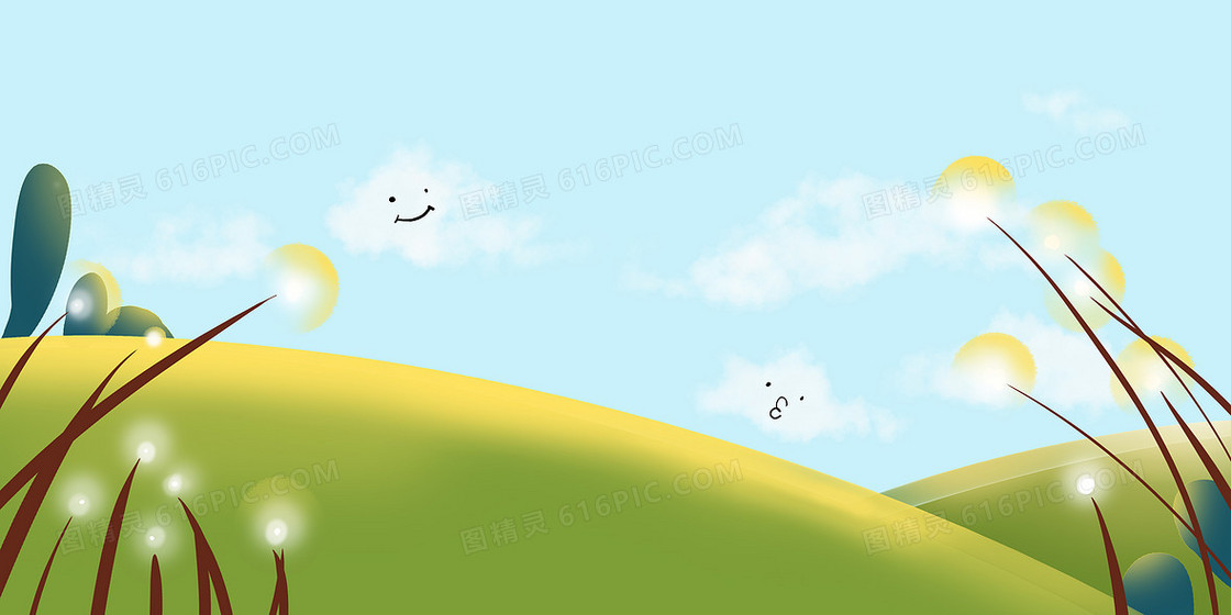 绿色清新烂漫背景