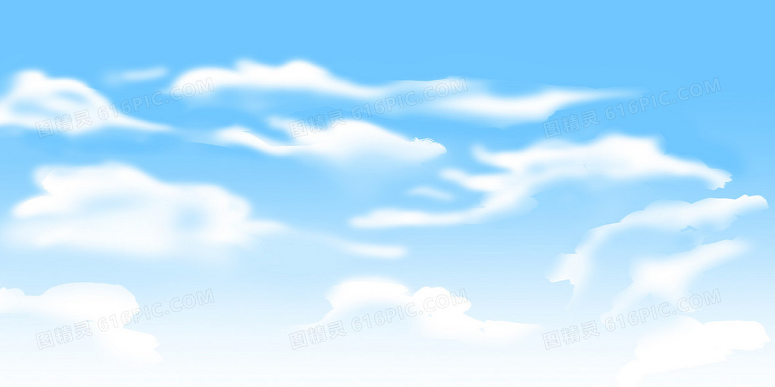 蓝色梦幻天空背景