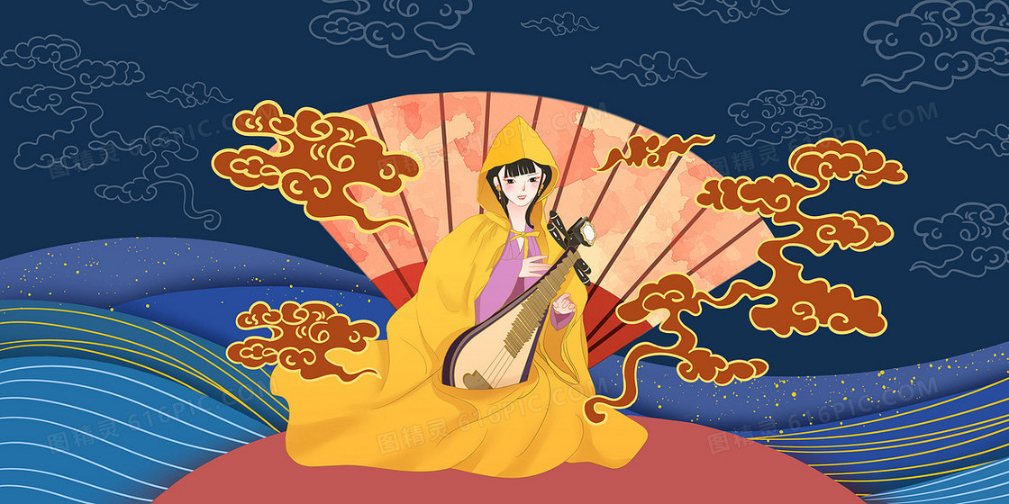国潮风背景