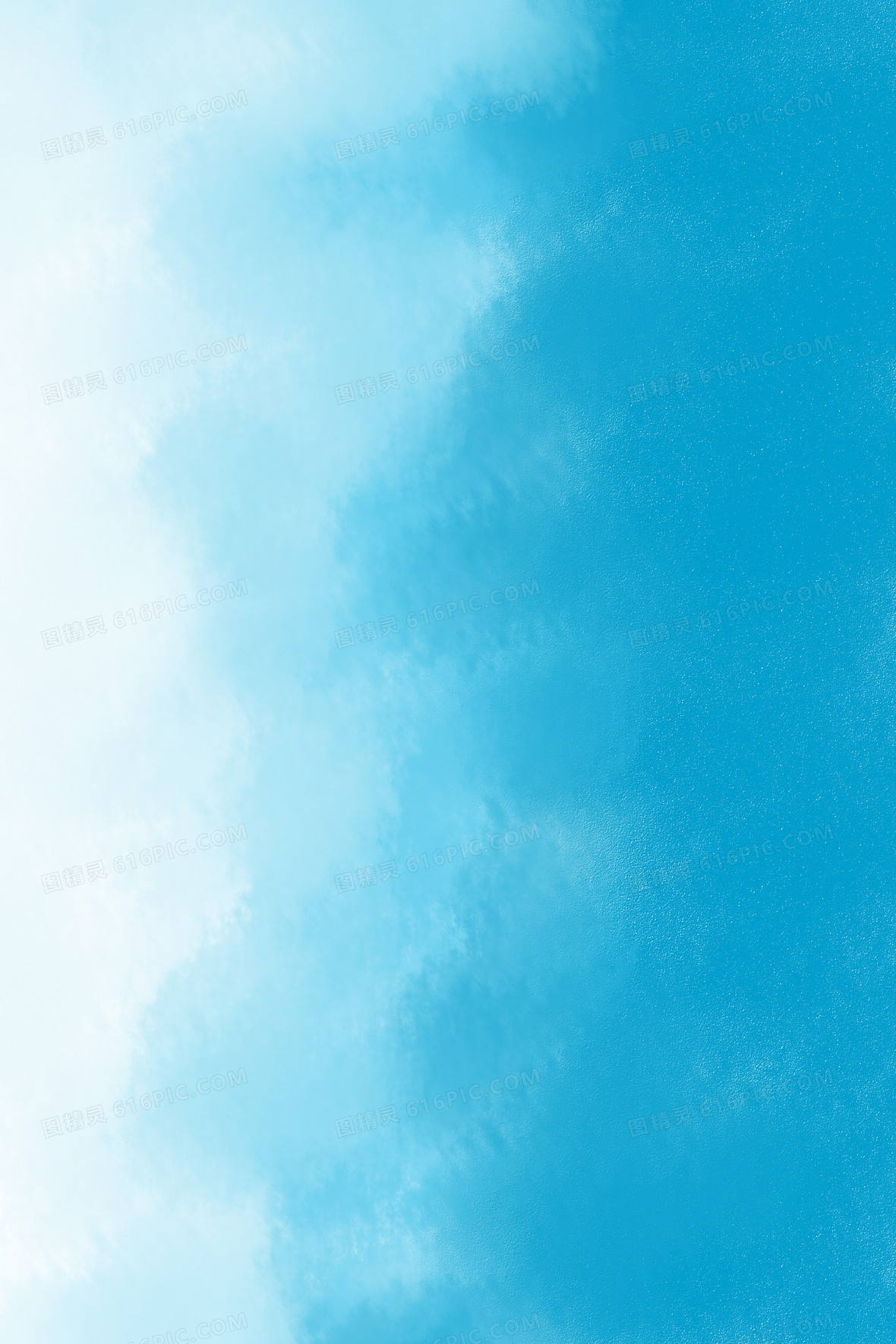 唯美精致的蓝色天空海洋水彩渐变纹理背景