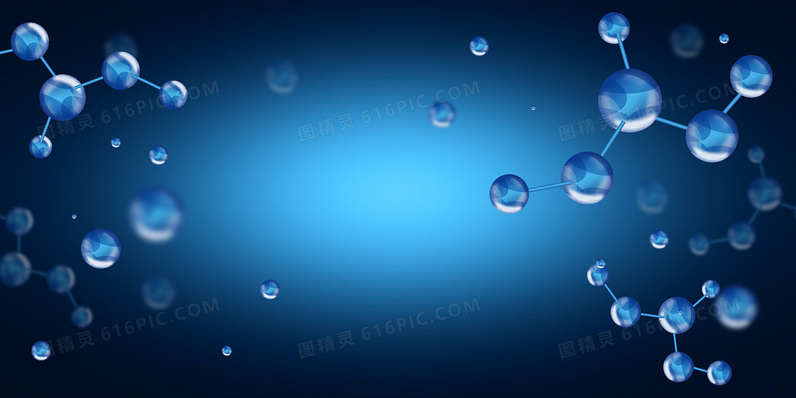 分子链简约医疗科技背景
