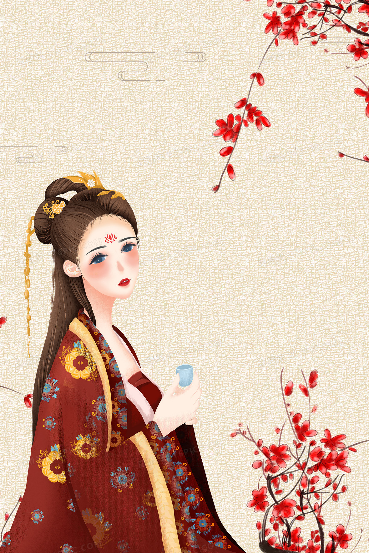 汉服背景图片下载_免费高清汉服背景设计素材_图精灵