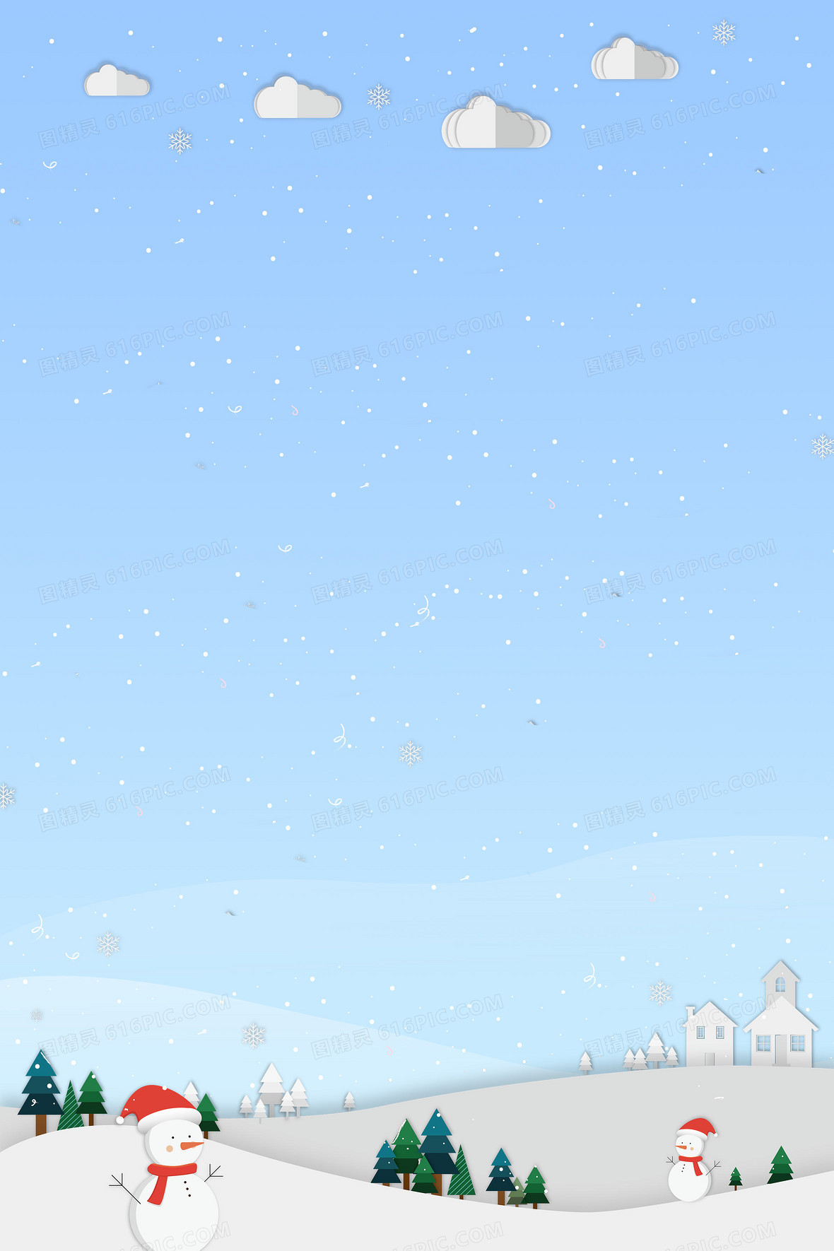 冬天雪景背景图片下载_免费高清冬天雪景背景设计素材_图精灵