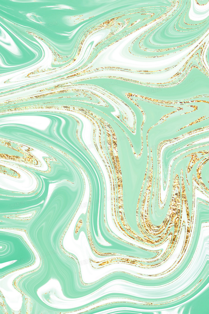绿色鎏金质感纹理背景