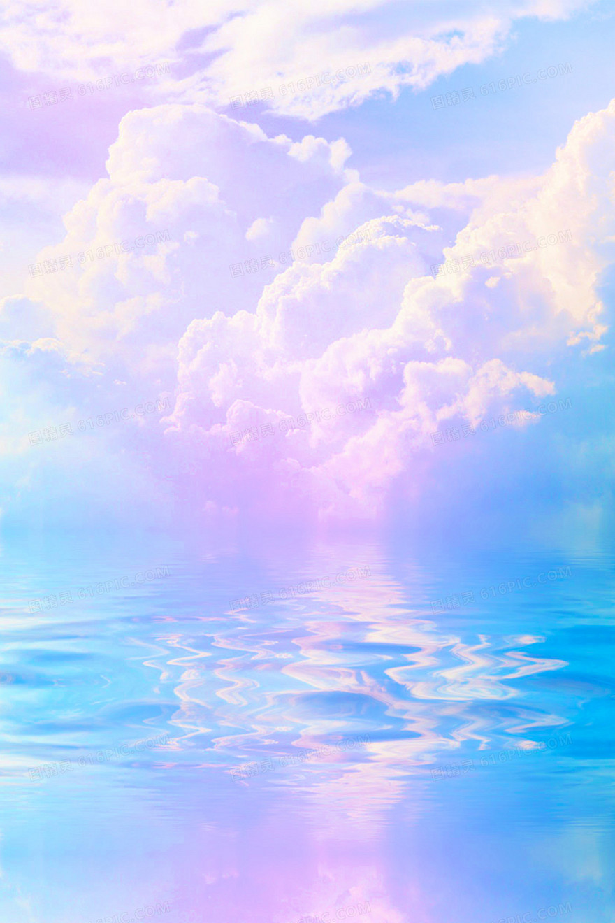 梦幻蓝紫色天空背景