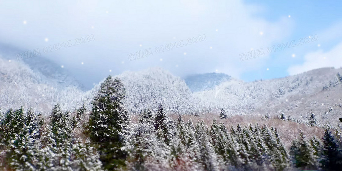 创意质感冬季下雪背景