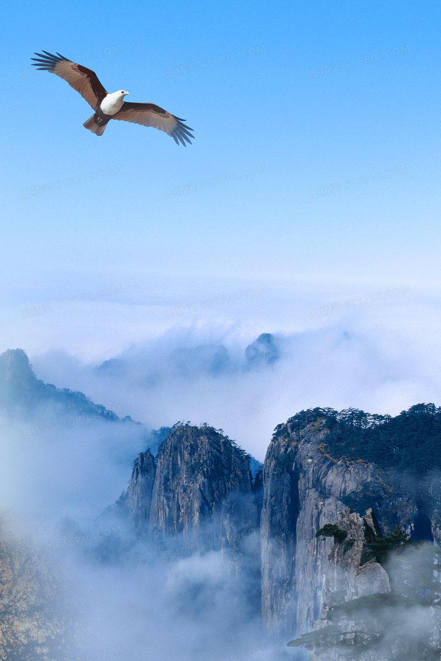 摄影合成简约大气企业精神背景