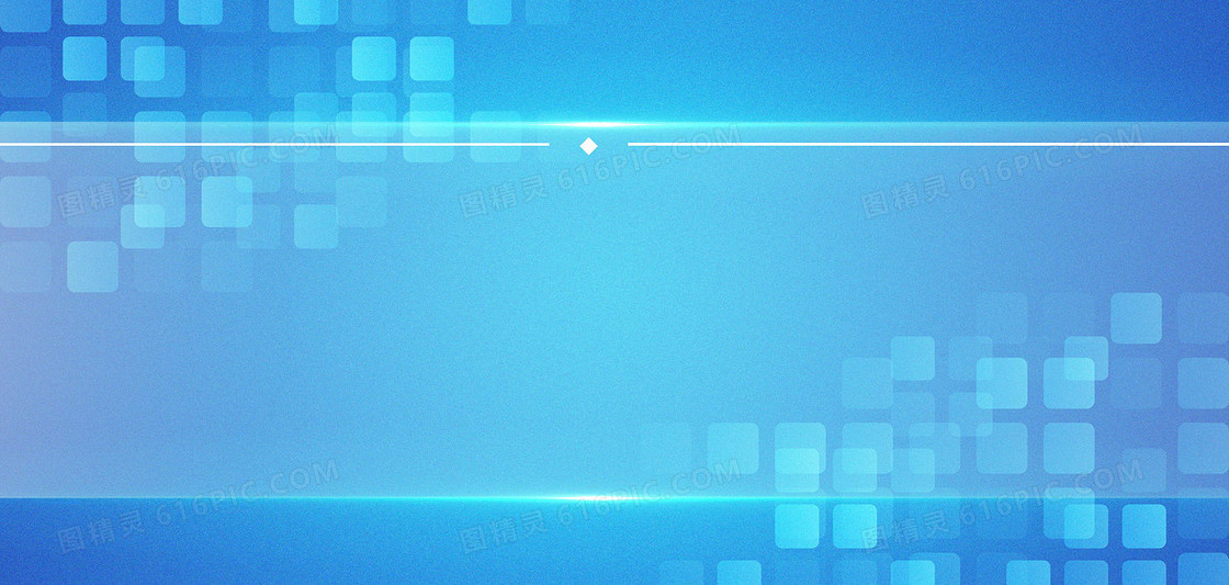 蓝色商务名片几何边框背景