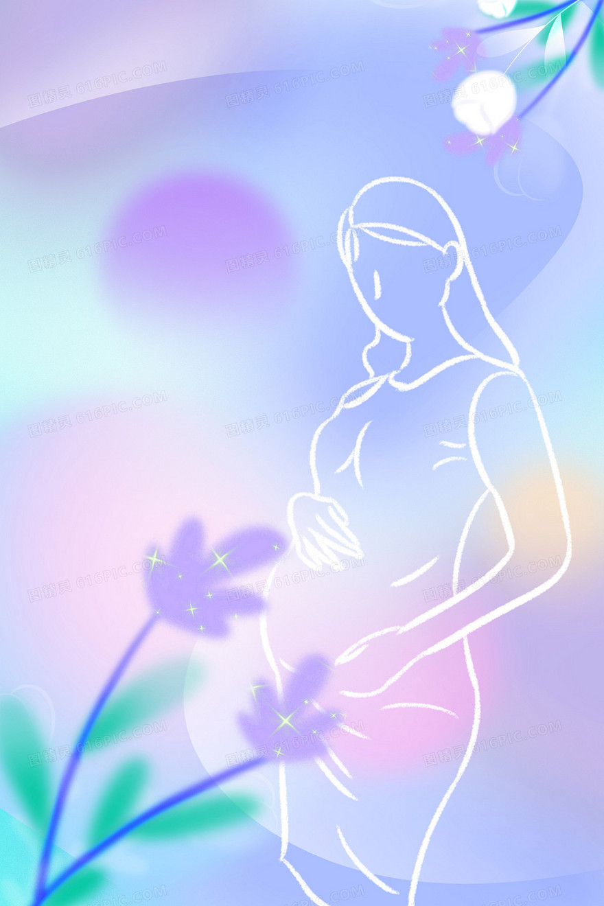 母婴弥散风紫色柔和背景 拷贝