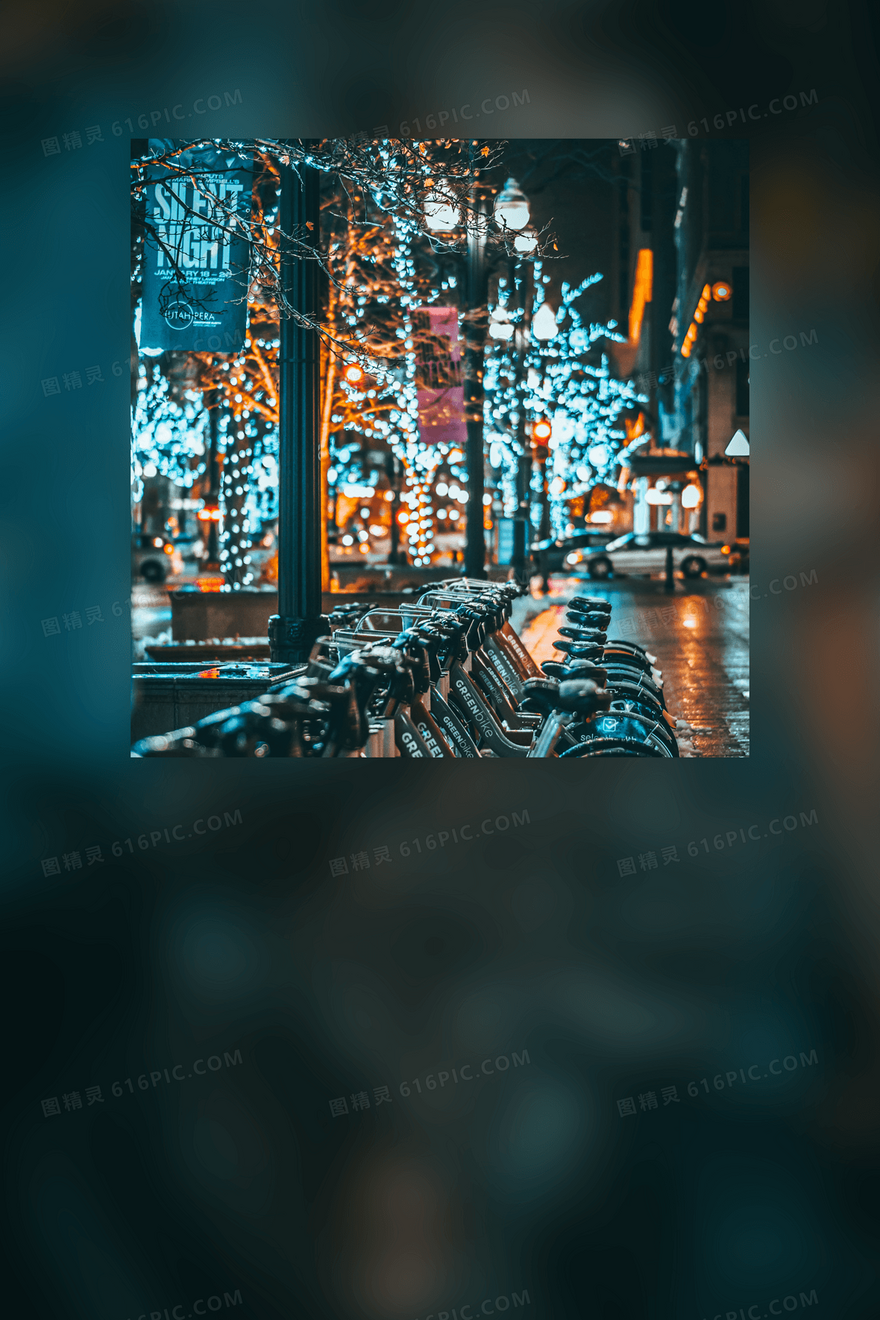 几何图形摄影图合成背景