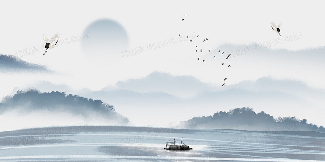 中国风寒露节气背景