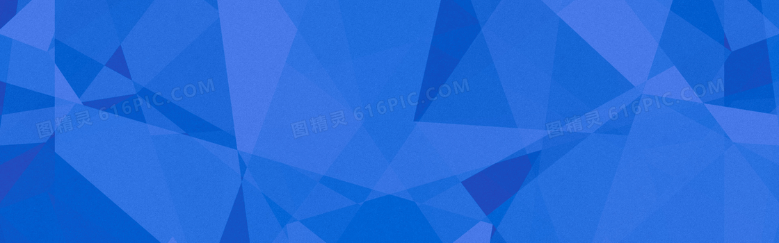 蓝色几何banner