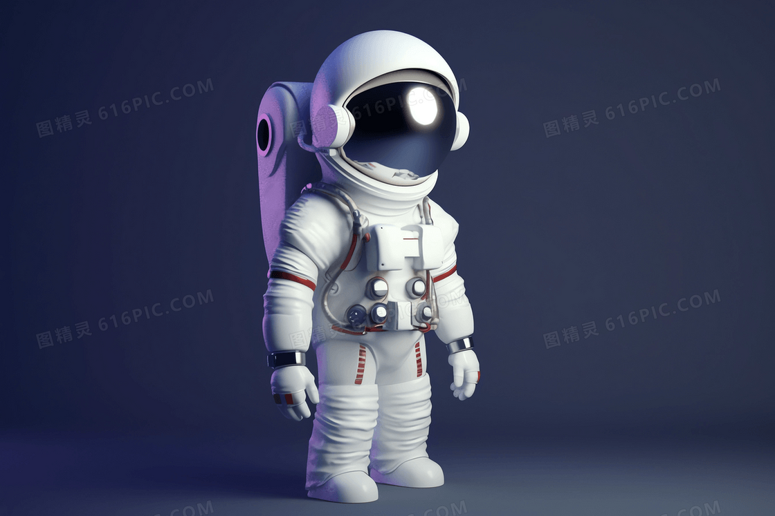 简洁可爱的宇航员C4D模型