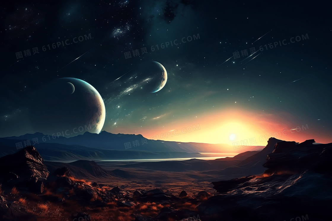 宇宙星空外星球