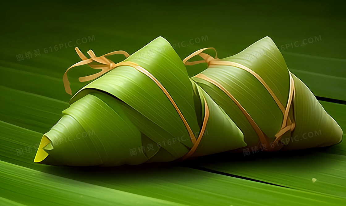 端午节传统美食粽子特写图片