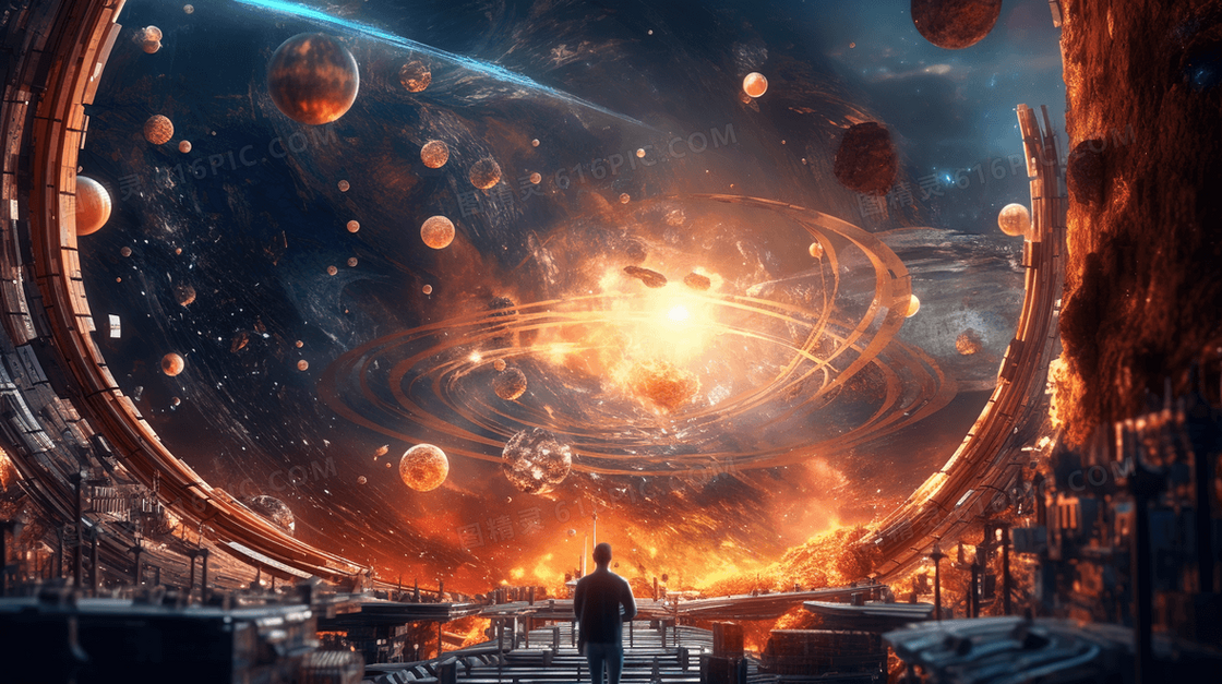 梦幻科技感宇宙探索