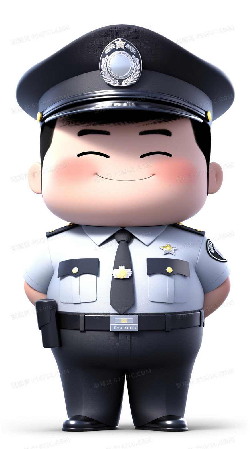 卡通动漫3D警察