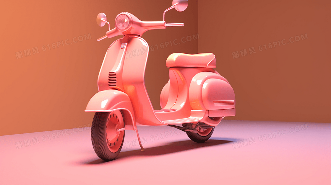3D立体卡通电动摩托车