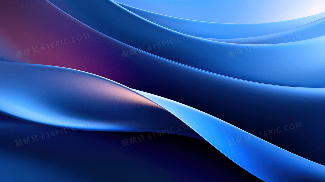 科技感色彩线条插画