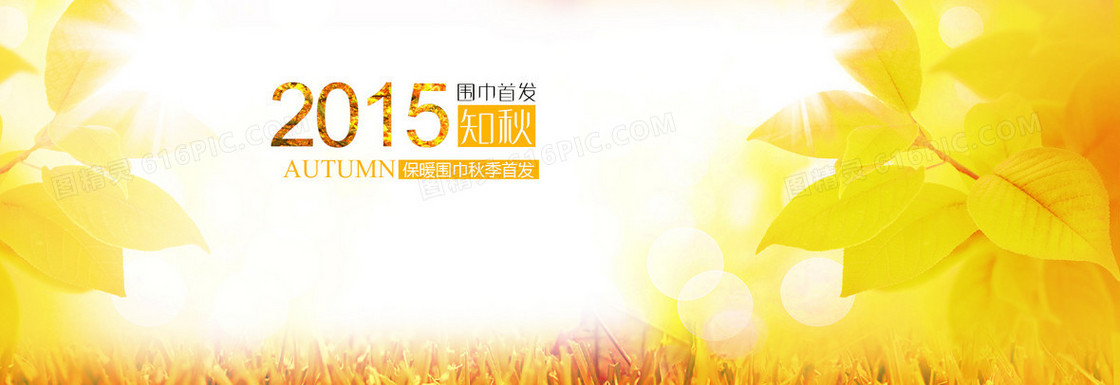 秋天背景淘宝banner壁纸