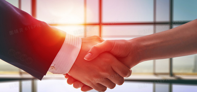 news-1-1 商务大气商务合作握手金融海报背景