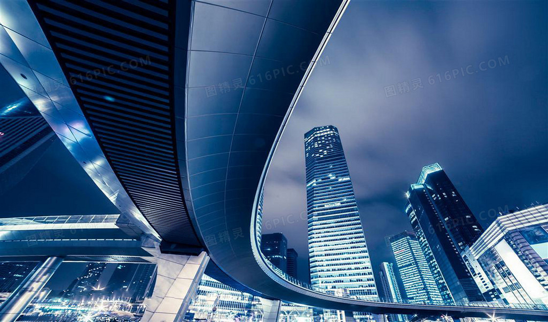 大气城市夜景现代生活背景