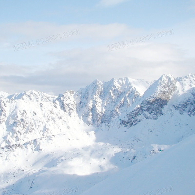 冬季雪山背景主图