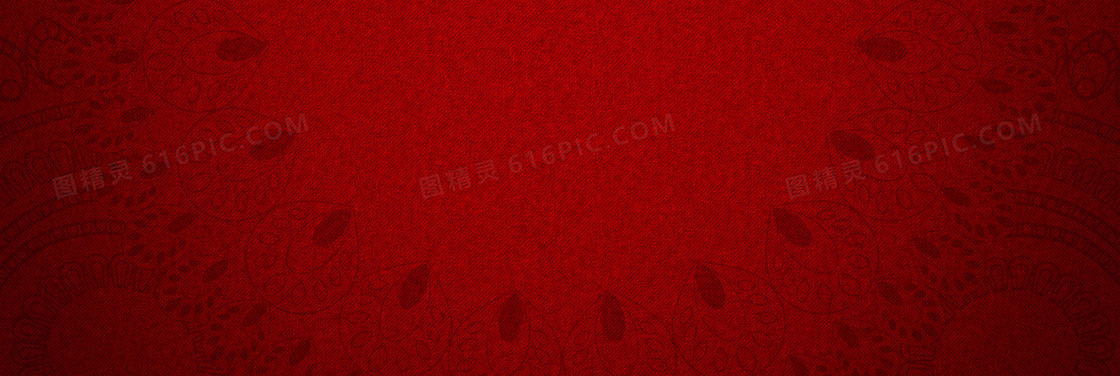 红色背景古典纹理banner展板
