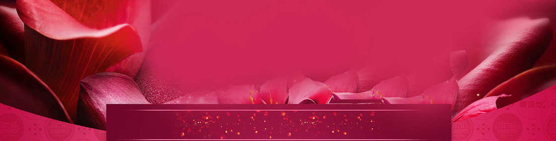 玫瑰花瓣浪漫背景banner