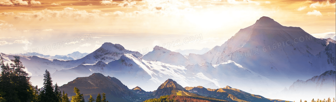 唯美大山背景