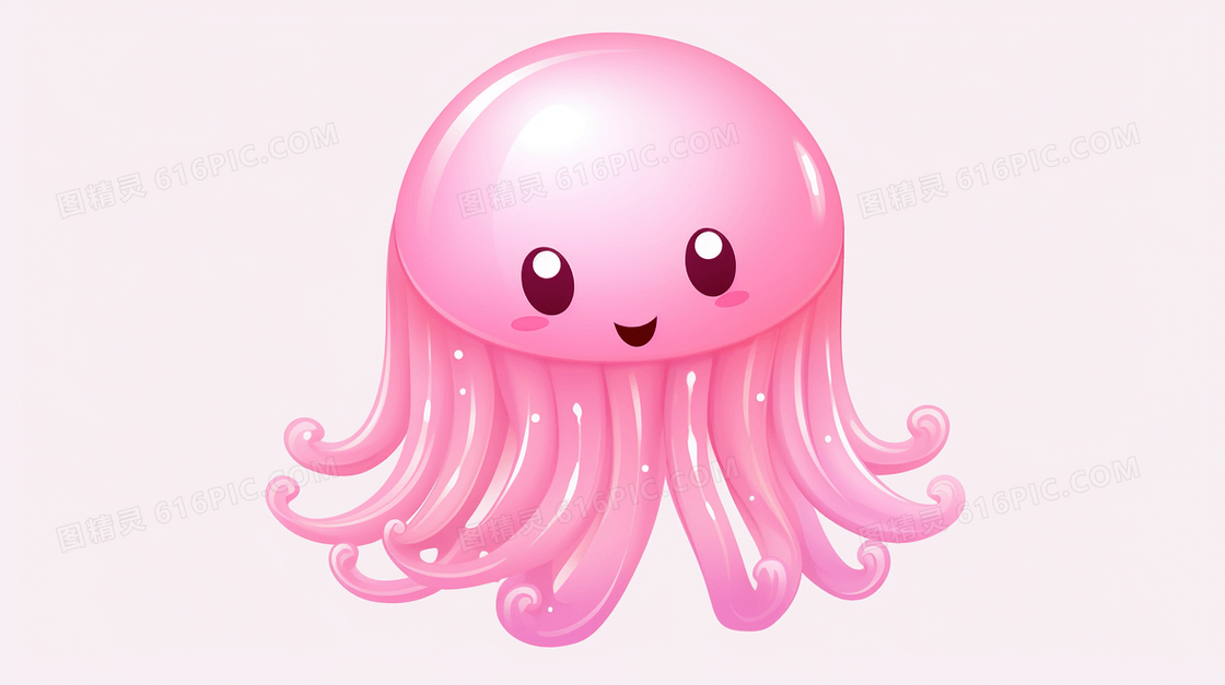 粉丝可爱小章鱼插画