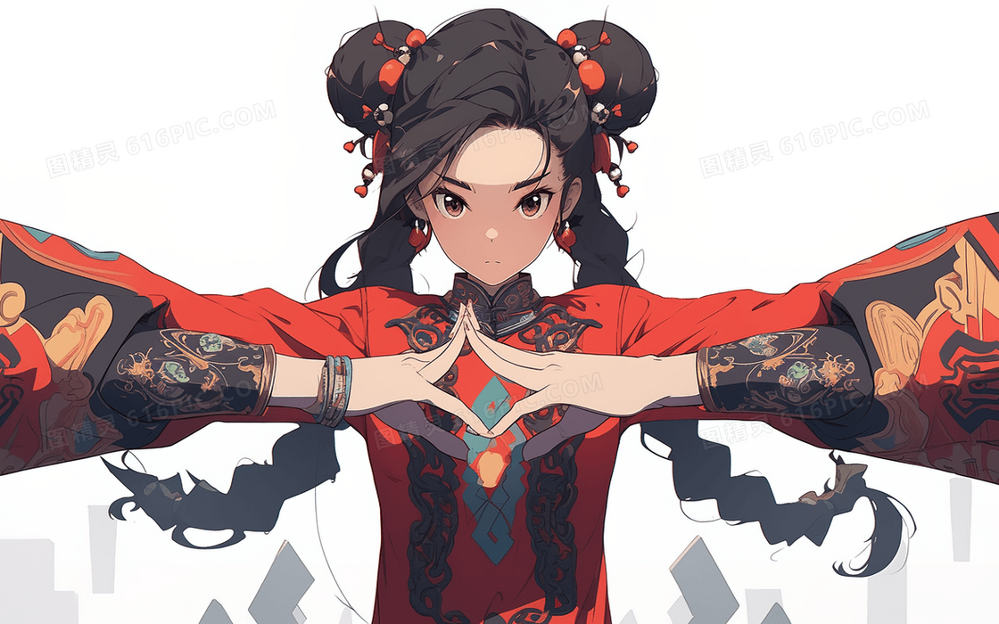 游戏漫画人物忍者武士形象特写创意插画