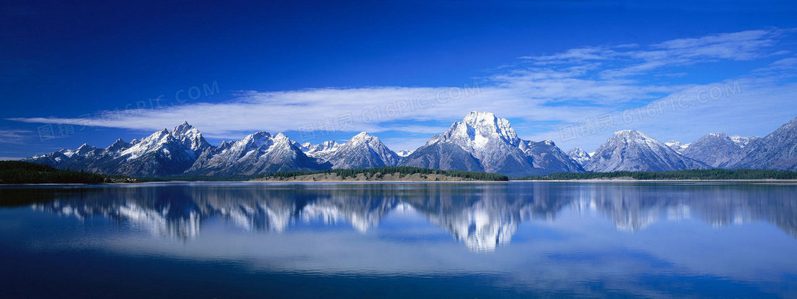 风景雪山背景banner