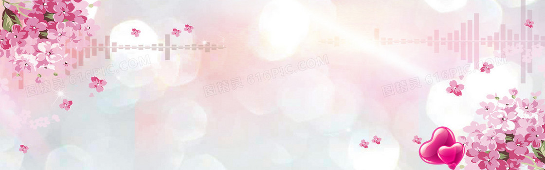 唯美花朵海报