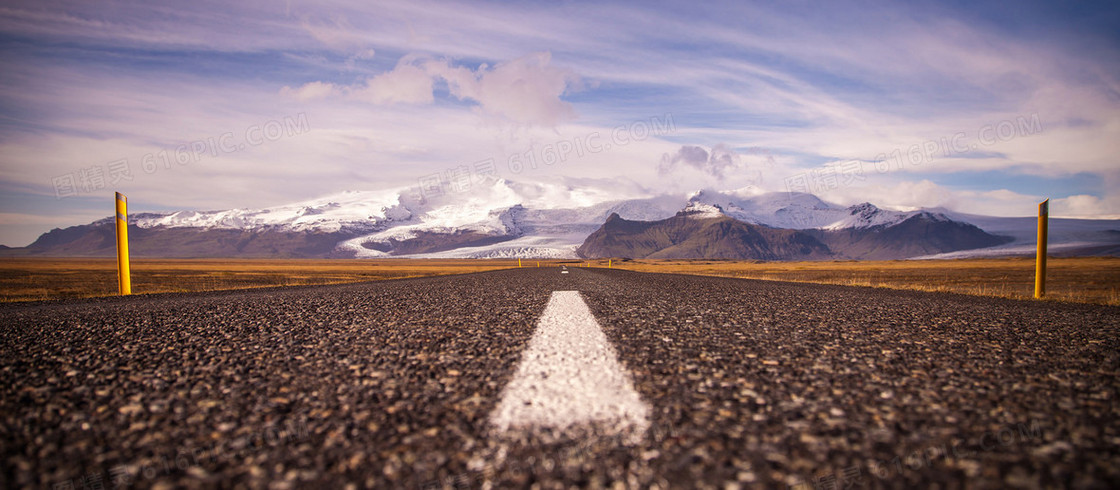 道路人生唯美幸福之旅背景图