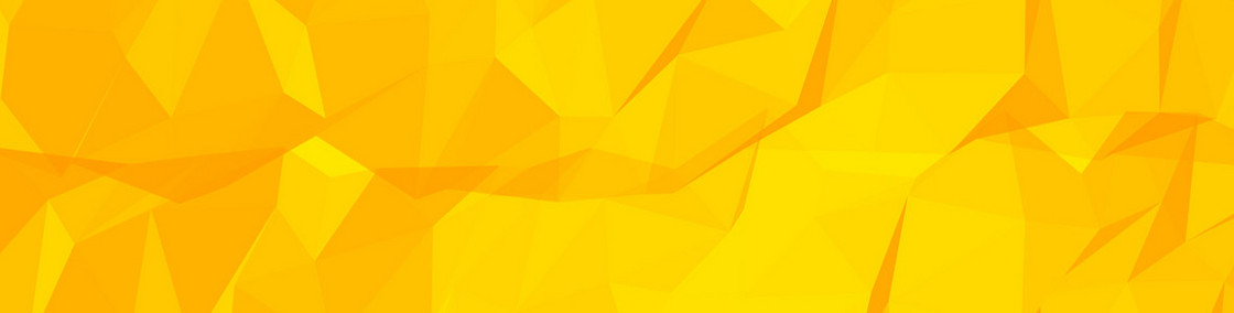 黄色扁平几何立体块背景banner
