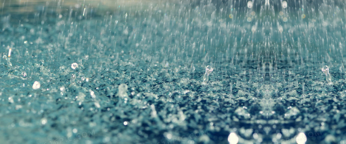 下雨天水滴背景