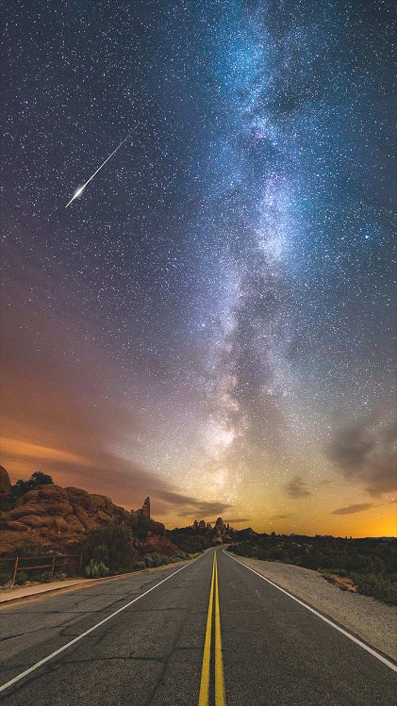绝美星空摄影h5背景