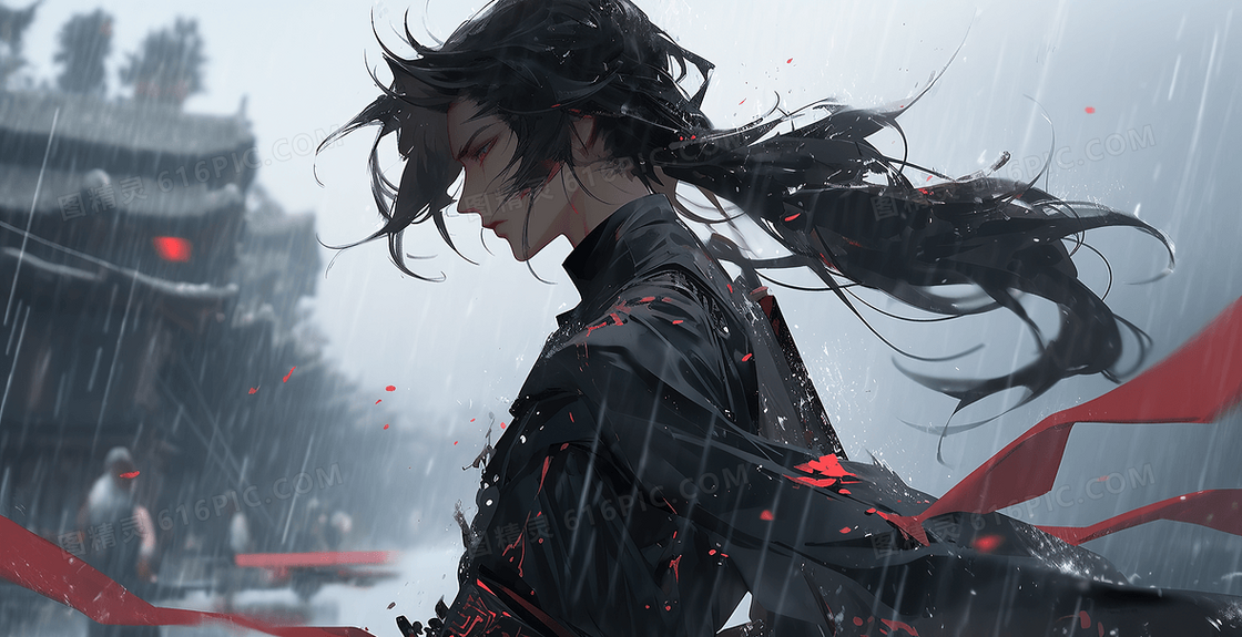 历史小说武侠人物插画